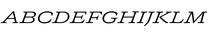 GTCanon SExtendedLightItalic Font UPPERCASE