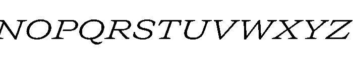 GTCanon SExtendedLightItalic Font UPPERCASE