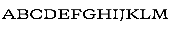 GTCanon SExtendedMedium Font UPPERCASE