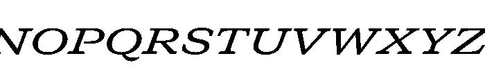 GTCanon SExtendedMediumItalic Font UPPERCASE