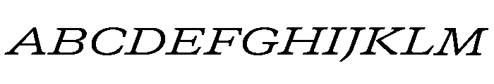 GTCanon SExtendedRegularItalic 2 Font UPPERCASE