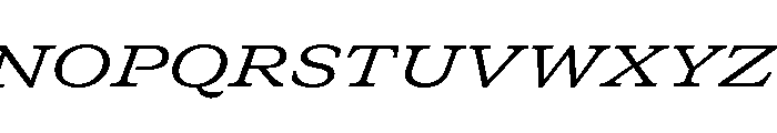 GTCanon SExtendedRegularItalic 2 Font UPPERCASE