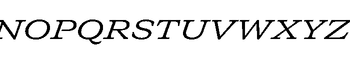 GTCanon SExtendedRegularItalic Font UPPERCASE