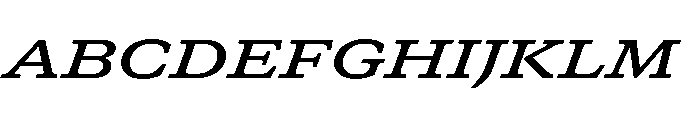 GTCanon SExtendedSemiboldItalic 2 Font UPPERCASE