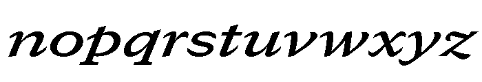 GTCanon SExtendedSemiboldItalic 2 Font LOWERCASE