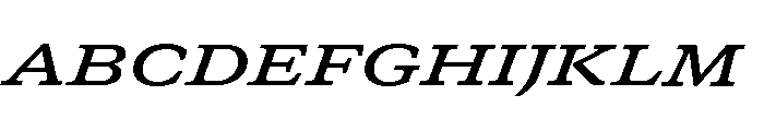 GTCanon SExtendedSemiboldItalic Font UPPERCASE