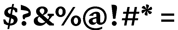 GTCanon SHeavy Font OTHER CHARS