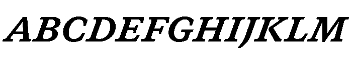 GTCanon SHeavyItalic Font UPPERCASE