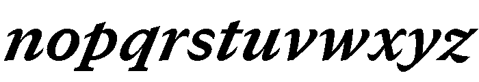 GTCanon SHeavyItalic Font LOWERCASE