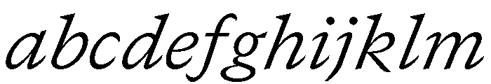 GTCanon SLightItalic FONT
