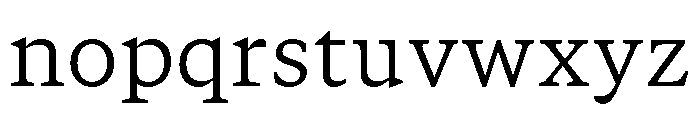 GTCanon SLight Font LOWERCASE