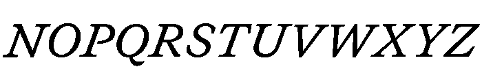 GTCanon SMediumItalic 2 Font UPPERCASE