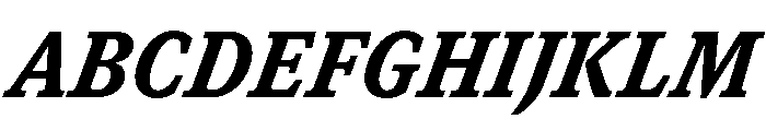 GTCanon SNarrowBlackItalic Font UPPERCASE