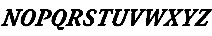 GTCanon SNarrowBlackItalic Font UPPERCASE