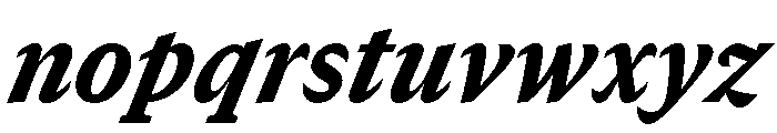 GTCanon SNarrowBlackItalic Font LOWERCASE