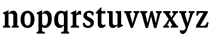 GTCanon SNarrowBold 2 Font LOWERCASE