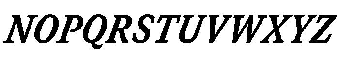 GTCanon SNarrowHeavyItalic 2 Font UPPERCASE