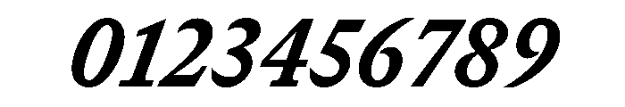 GTCanon SNarrowHeavyItalic Font OTHER CHARS
