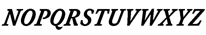 GTCanon SNarrowHeavyItalic Font UPPERCASE