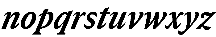 GTCanon SNarrowHeavyItalic Font LOWERCASE