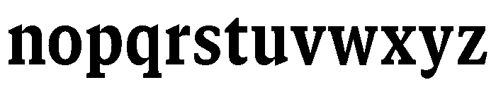 GTCanon SNarrowHeavy Font LOWERCASE