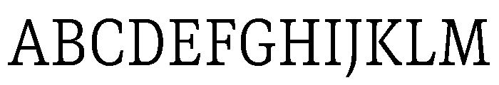 GTCanon SNarrowLight 2 Font UPPERCASE