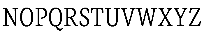 GTCanon SNarrowLight 2 Font UPPERCASE