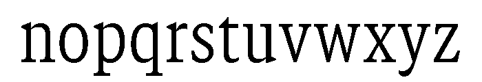 GTCanon SNarrowLight 2 Font LOWERCASE