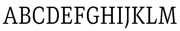 GTCanon SNarrowLight Font UPPERCASE