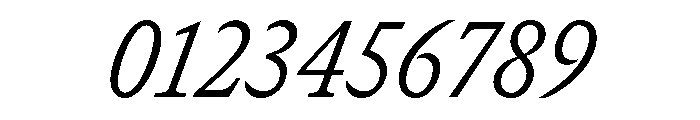 GTCanon SNarrowLightItalic Font OTHER CHARS