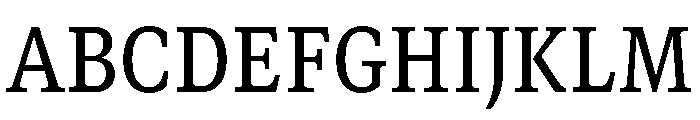 GTCanon SNarrowMedium 2 Font UPPERCASE