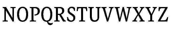 GTCanon SNarrowMedium 2 Font UPPERCASE