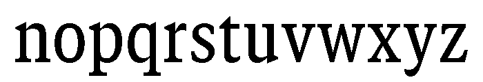 GTCanon SNarrowMedium 2 Font LOWERCASE