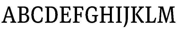 GTCanon SNarrowMedium Font UPPERCASE