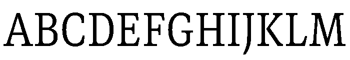 GTCanon SNarrowRegular Font UPPERCASE