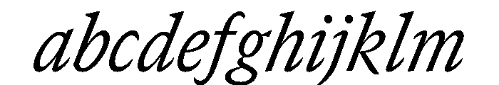 GTCanon SNarrowRegularItalic 2 FONT