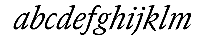 GTCanon SNarrowRegularItalic FONT
