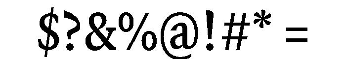 GTCanon SNarrowSemibold Font OTHER CHARS