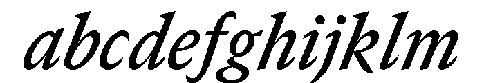 GTCanon SNarrowSemiboldItalic FONT