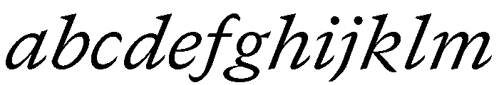 GTCanon SRegularItalic FONT