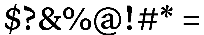 GTCanon SSemibold 2 Font OTHER CHARS