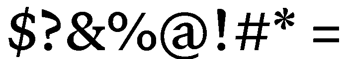 GTCanon SSemibold Font OTHER CHARS