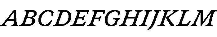 GTCanon SSemiboldItalic 2 Font UPPERCASE