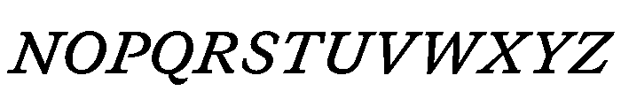 GTCanon SSemiboldItalic 2 Font UPPERCASE