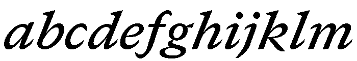 GTCanon SSemiboldItalic 2 FONT