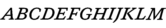 GTCanon SSemiboldItalic Font UPPERCASE