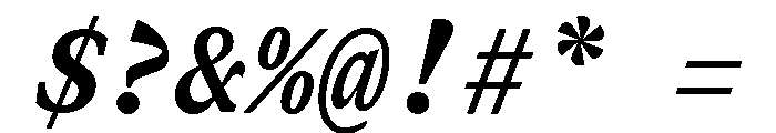 GTCanonMono HeavyItalic 2 Font OTHER CHARS