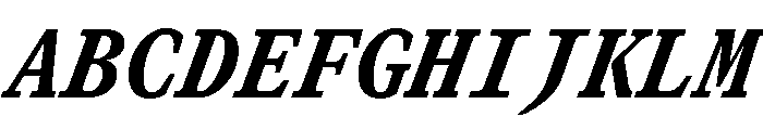 GTCanonMono HeavyItalic 2 Font UPPERCASE