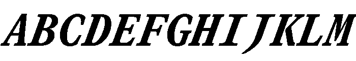 GTCanonMono HeavyItalic Font UPPERCASE