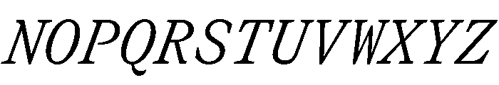 GTCanonMono LightItalic Font UPPERCASE